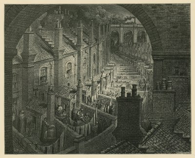 Over Londen per spoor door Gustave Dore